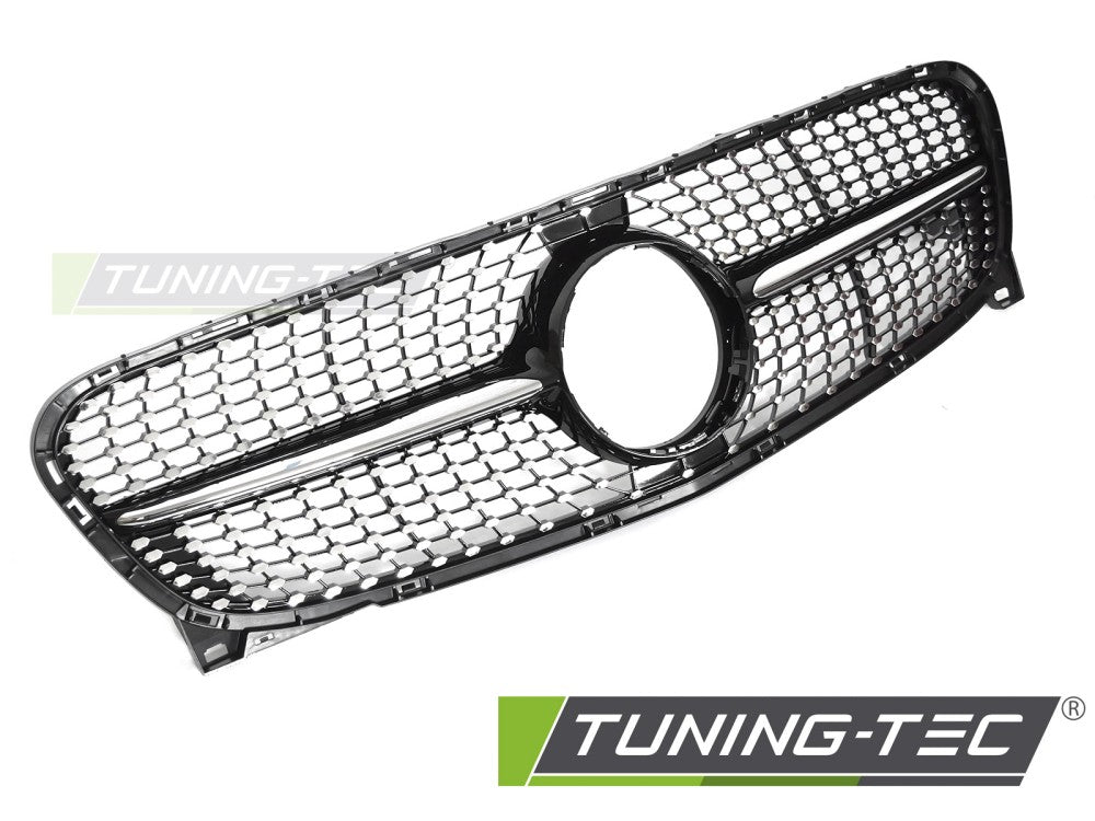 Calandre chromée noire diamantée compatible avec Mercedes GLA X156 13-16