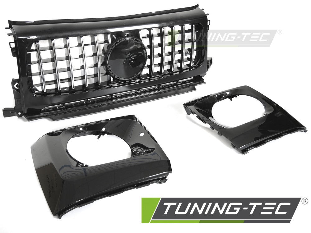 CALANDRE SPORT NOIRE CHROMÉE compatible MERCEDES CLASSE G W464 18-24