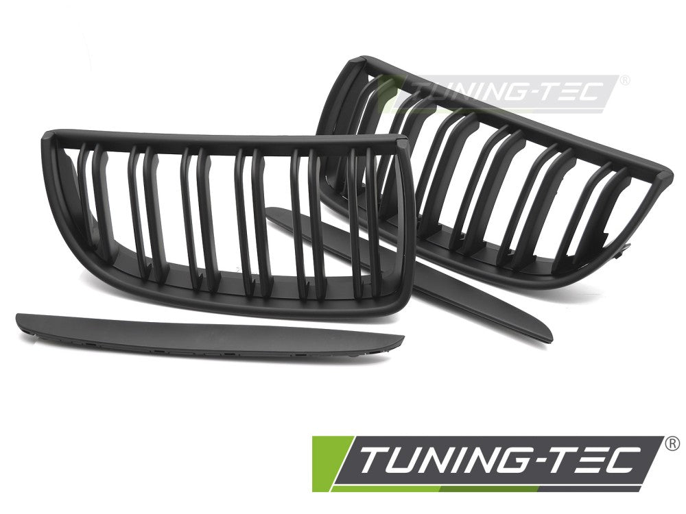Calandre sport noir mat à double barre compatible BMW E90 / E91 05-08