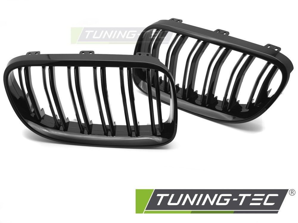 CALANDRE SPORT NOIRE BRILLANTE À DOUBLE BARRE compatible BMW E92 / E93 LCI 10-13