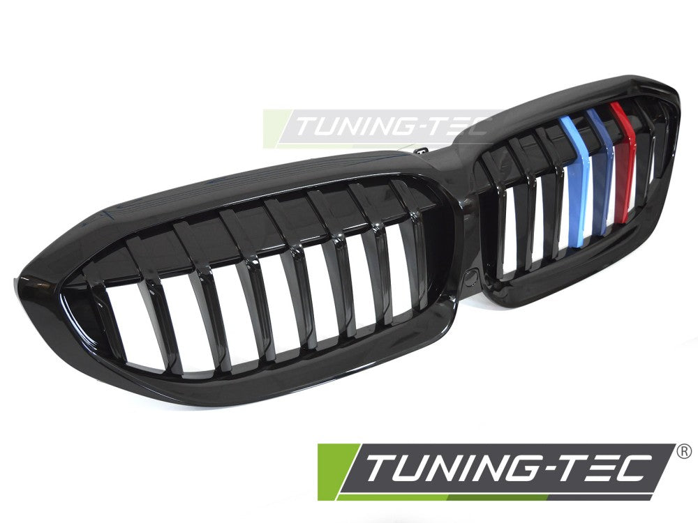 CALANDRE NOIRE BRILLANTE TRICOLORE compatible BMW G20 / G21 19-22