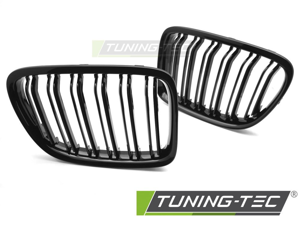 CALANDRE SPORT NOIRE BRILLANTE À DOUBLE BARRE compatible BMW X1 E84 09-14