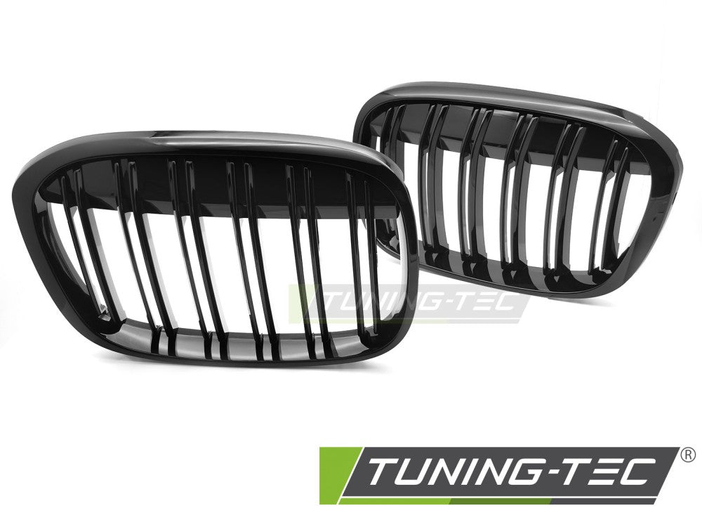 CALANDRE SPORT NOIRE BRILLANTE À DOUBLE BARRE compatible BMW X1 F48 15-20