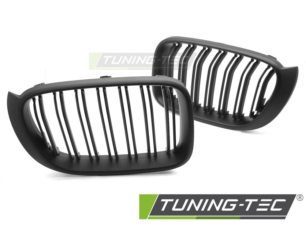 Calandre sport noir mat à double barre compatible BMW X3 F25 LCI 14-17 / X4 F26 14-18