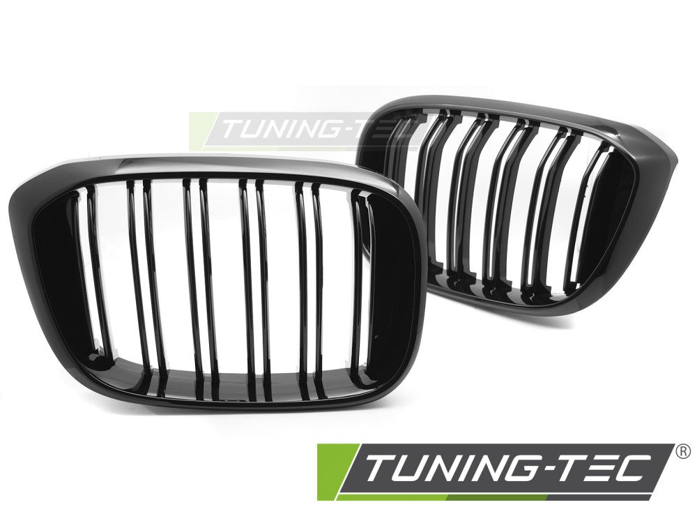 Calandre sport noire brillante à double barre compatible BMW X3 G01 17-21 / X4 G02 18-21