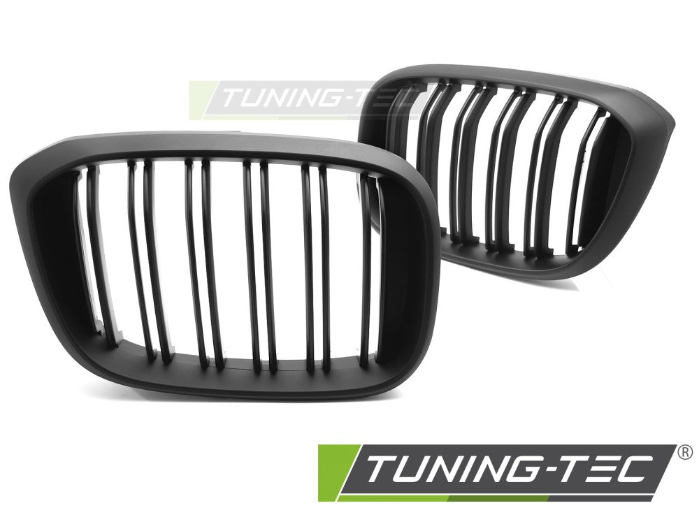 Calandre sport noire mate à double barre compatible BMW X3 G01 17-21 / X4 G02 18-21