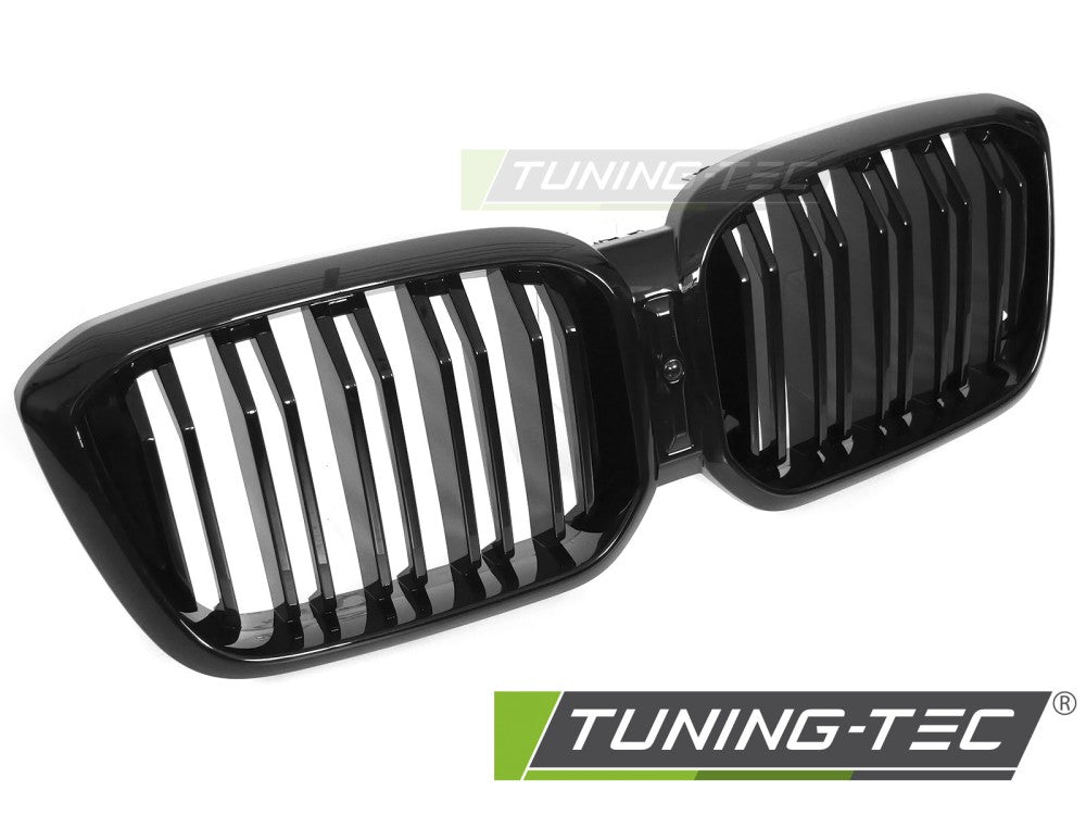 CALANDRE SPORT NOIR BRILLANT À DOUBLE BARRE compatible BMW X3 G01 LCI / X4 G02 LCI 21-25
