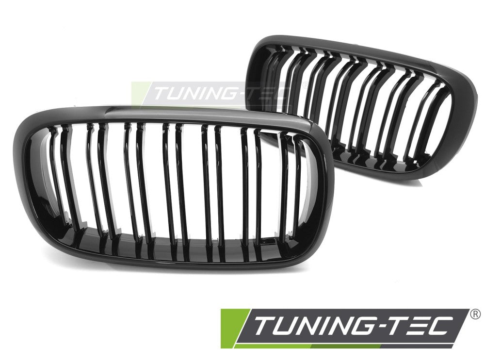 CALANDRE SPORT NOIRE BRILLANTE À DOUBLE BARRE compatible BMW X5 F15 13-18 / X6 F16 14-19