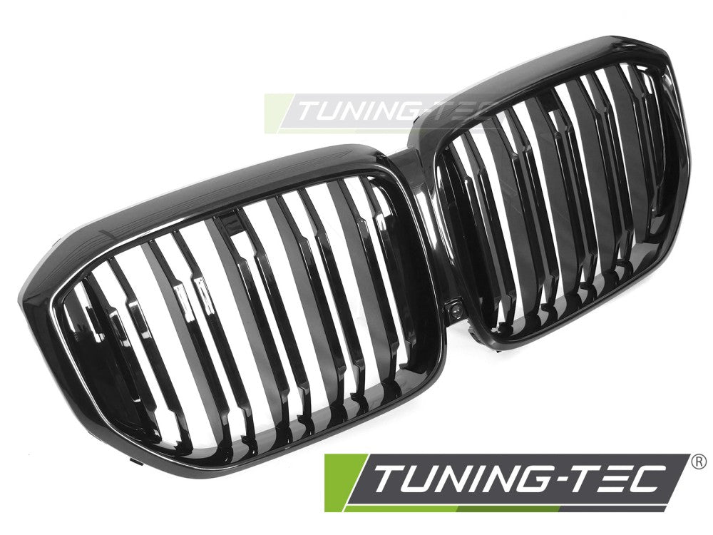 CALANDRE SPORT NOIR BRILLANT À DOUBLE BARRE compatible BMW X5 G05 LCI 23-