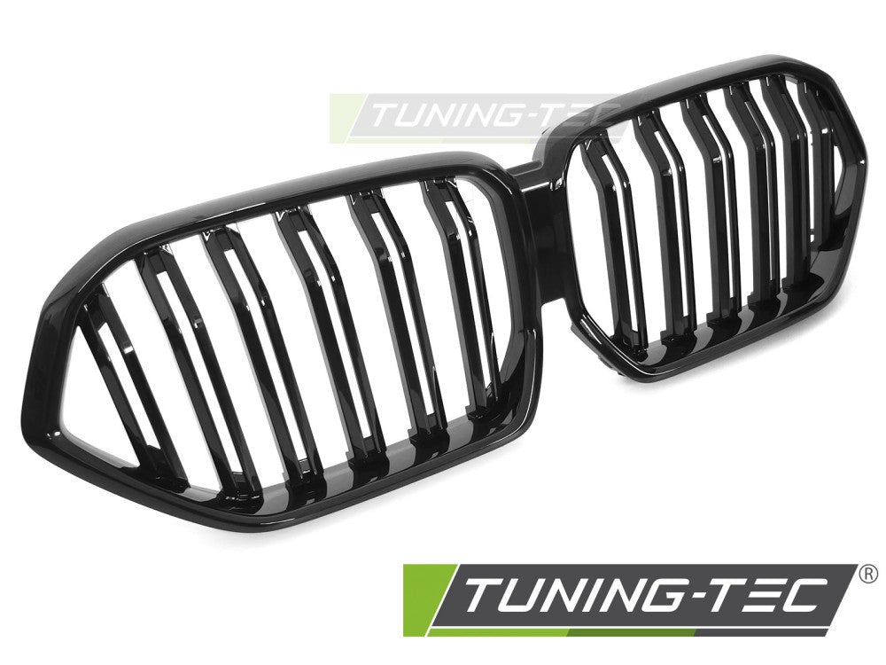 CALANDRE SPORT NOIRE BRILLANTE À DOUBLE BARRE compatible BMW X6 G06 19-23