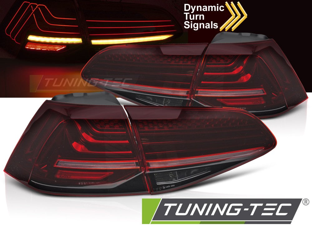 Feux arrière à LED laser rouge séquentiels compatibles avec VW Golf VII 13-17