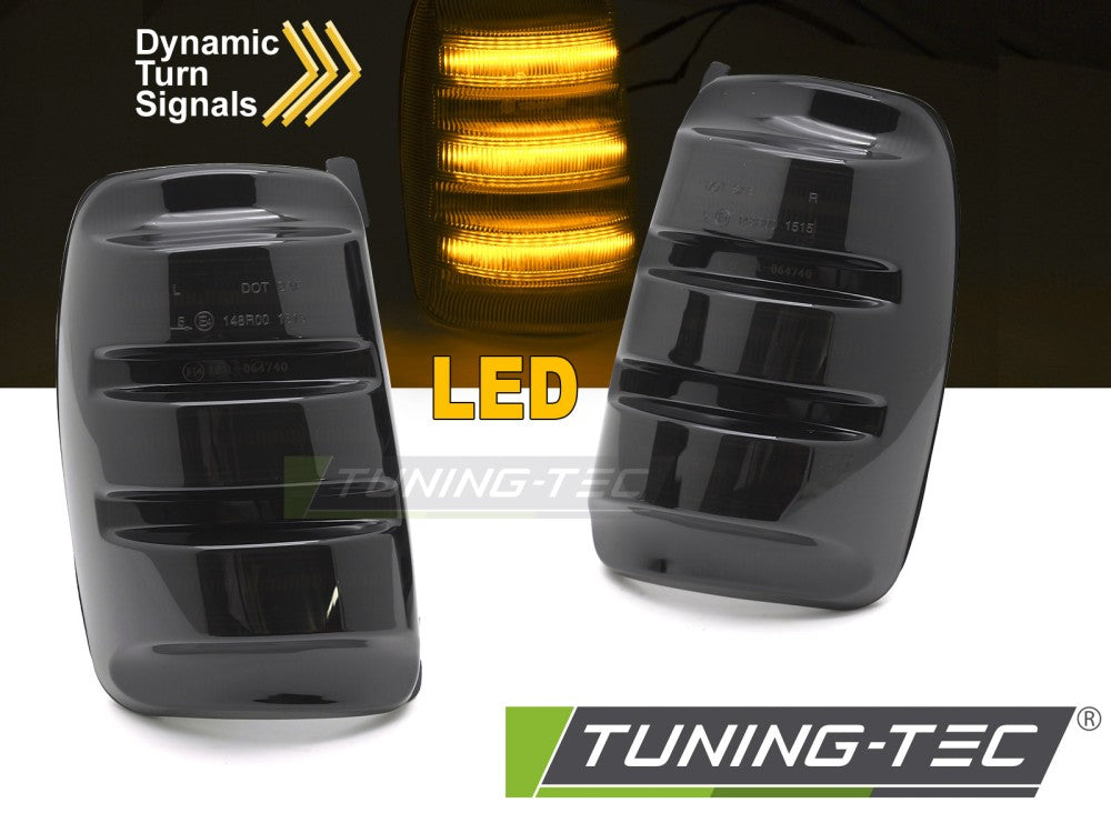 Clignotant latéral à LED fumé intégré au rétroviseur, compatible avec Ford Transit 13-