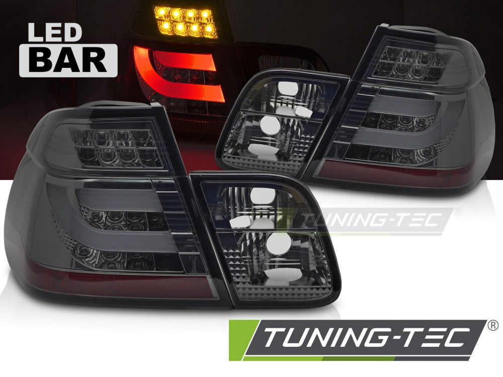 Feux arrière à LED fumés compatibles avec BMW E46 berline 98-01