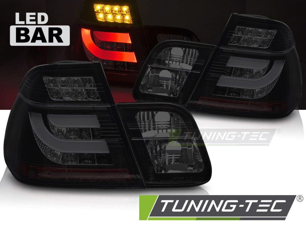 Feux arrière à LED noir fumé compatibles avec BMW E46 01-05 Berline