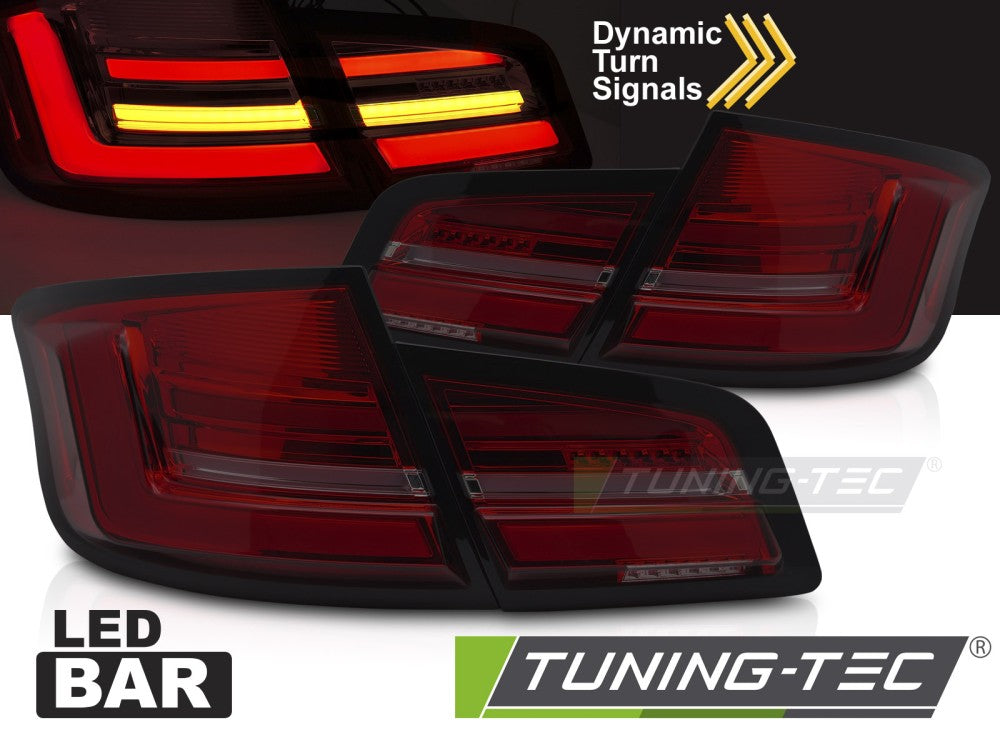 Feux arrière à LED rouges fumés SEQ compatibles BMW F10 10-13