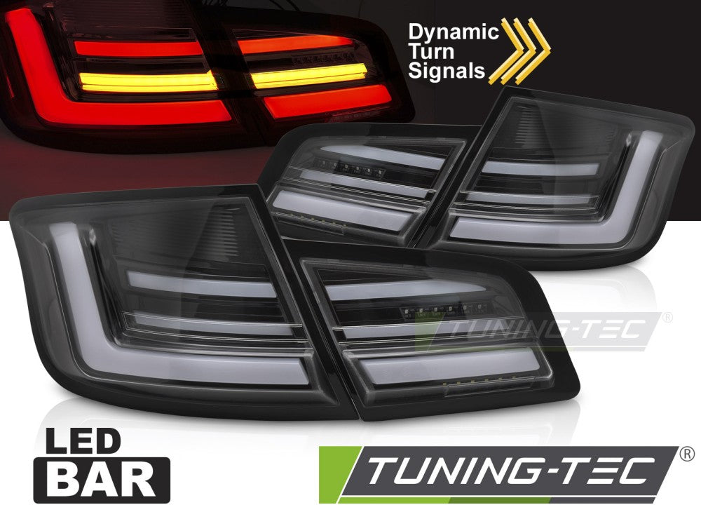 Feux arrière à LED noirs SEQ compatibles BMW F10 10-13