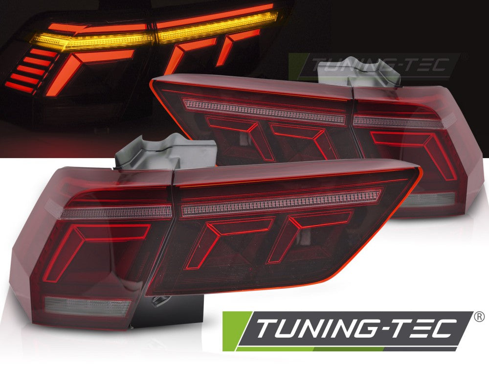 Feux arrière à LED rouges compatibles avec VW Tiguan II 20-24