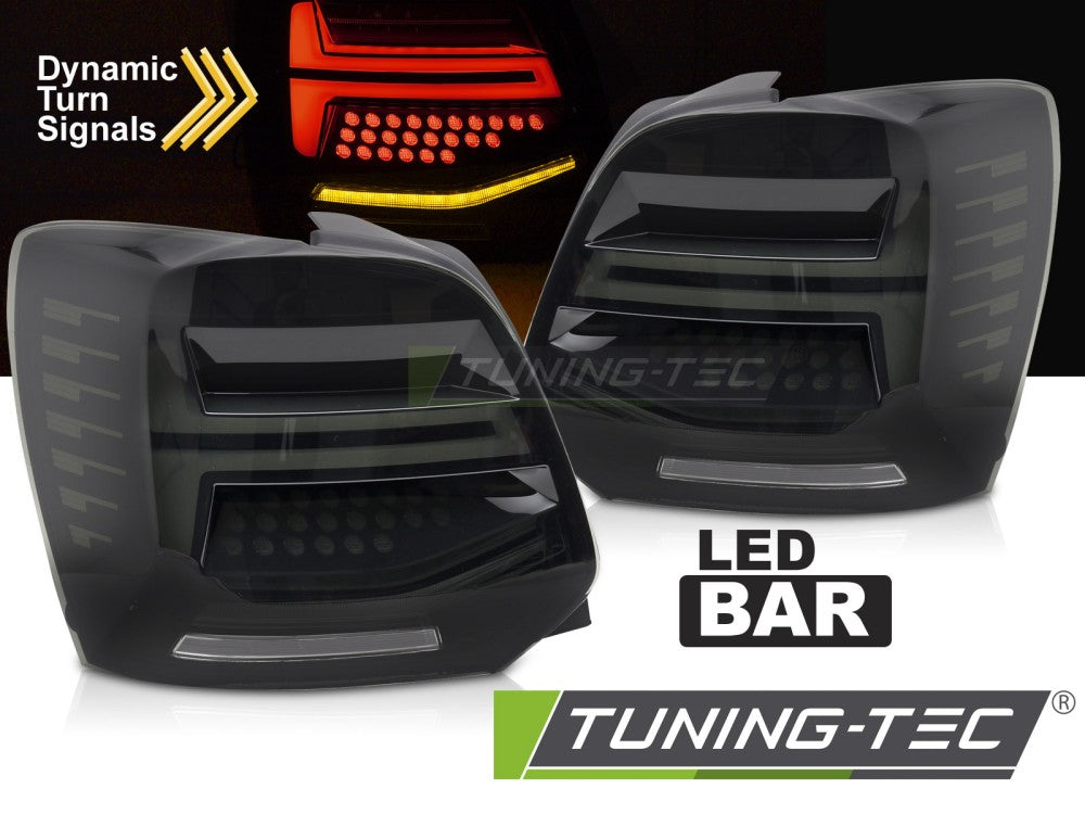 FEUX ARRIÈRE À LED FUMÉS SEQ compatibles VW POLO V 09-17