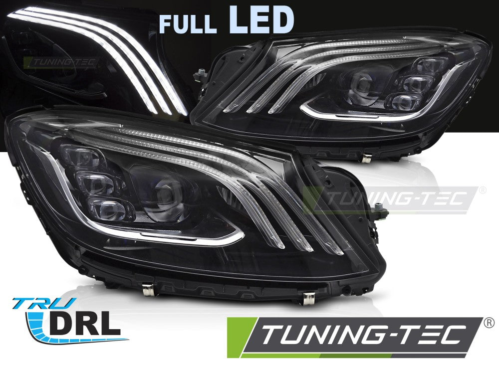 Phares Full LED avec feux de jour compatibles avec Mercedes Classe S W222 (2013-2017)