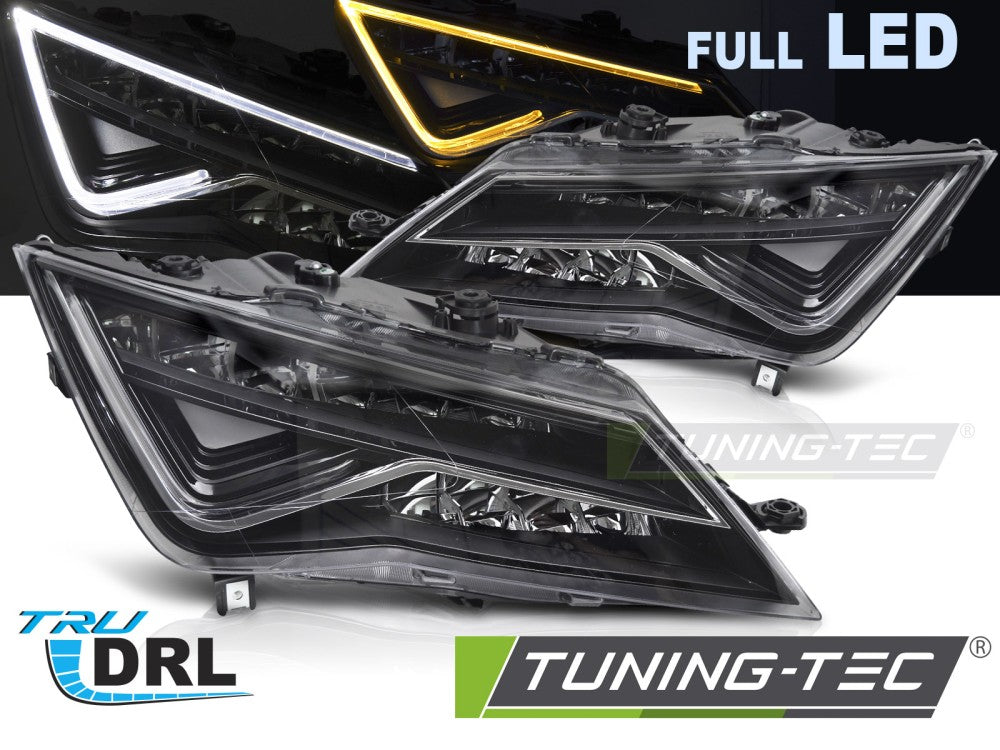 Phares Full LED avec feux de jour compatibles avec SEAT LEON III F5 12-20