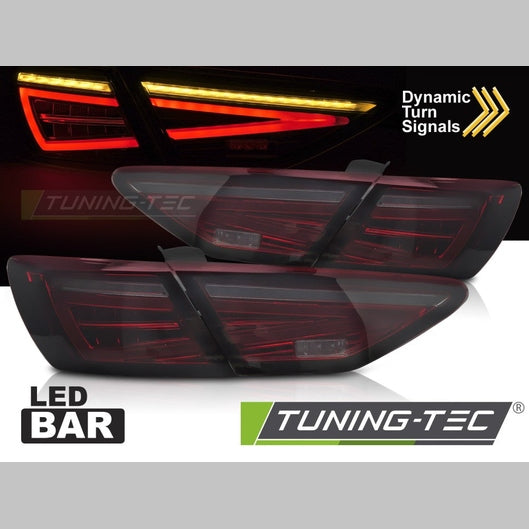 Feux arrière à LED rouge fumé compatibles avec SEAT LEON III 5F 12-20 HB OEM LED