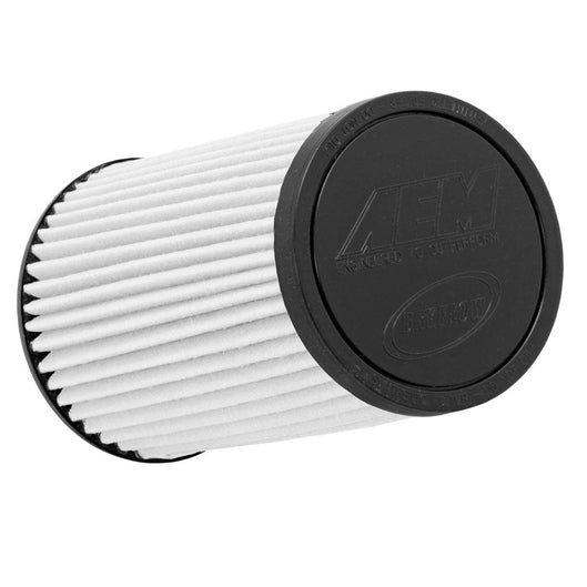 AEM - Filtre à air AEM DryFlow - FILTRE À AIR-; 4" FLG, 5-3/4" B, 4-3/4" T, 7" H-; BLANC (21-2057BF) - 21-2057BF