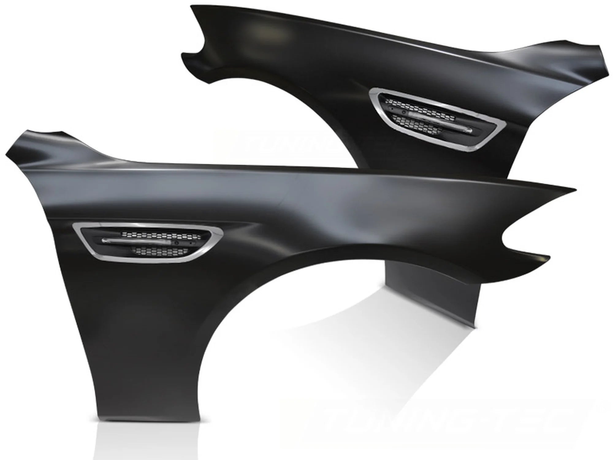 Ailes sport chromées avec ouïes latérales, compatibles BMW F10 F11 (2010-2016)