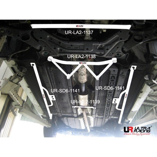  Barres latérales Ultra Racing 2x 4 points HYUNDAI AZERA 5TH GEN (HG) 2.4 GDI 2WD 2012-2017