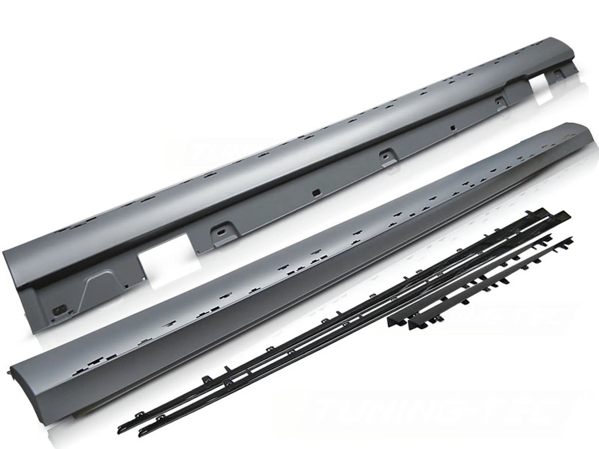 Bas de caisse sport noir brillant compatibles avec Mercedes W213 16-23