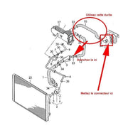 Bride de suppression refroidisseur EGR 1.9 TDI 2.0 TDI