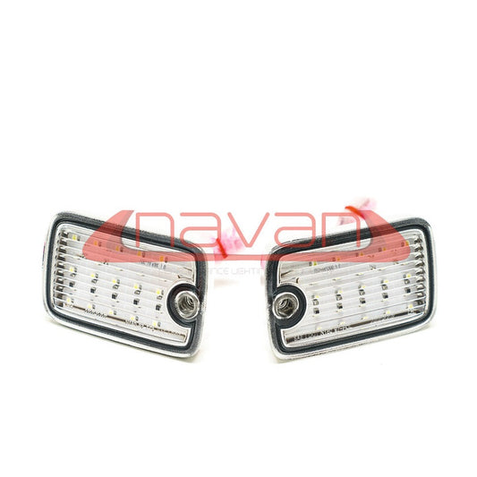  Clignotants Blanc Avant Navan "Type X" à LED pour Nissan 200SX S13