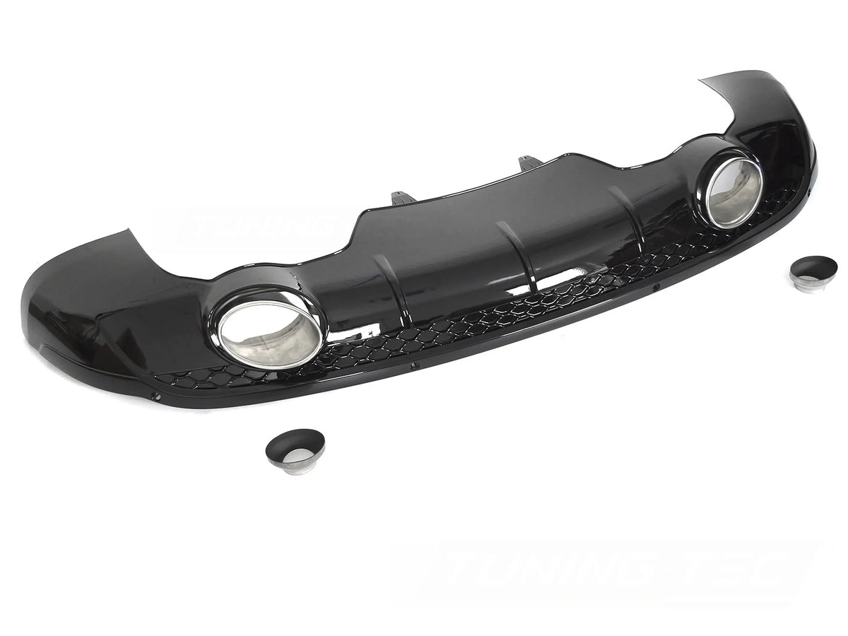 Diffuseur double sortie PDC noir brillant style sport compatible Audi Q5 8R 12-16
