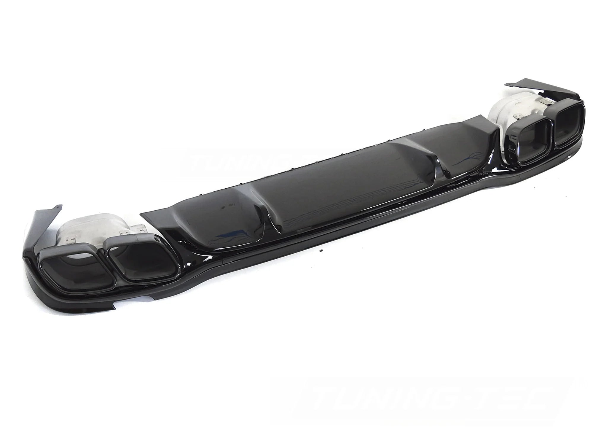 Diffuseur double sortie noir brillant sport compatible Mercedes W213 / S213 20-23