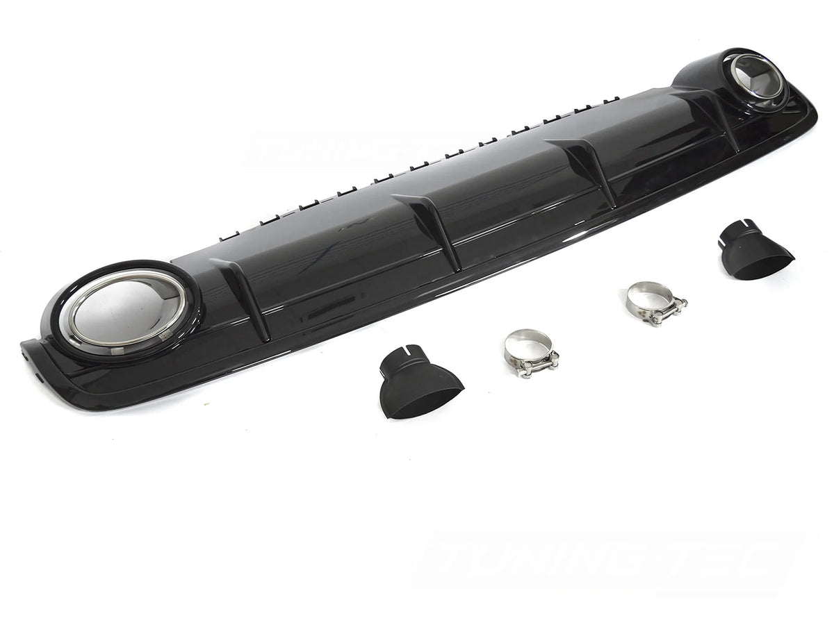 Diffuseur double sortie style sport compatible avec Audi Q7 4M 15-19