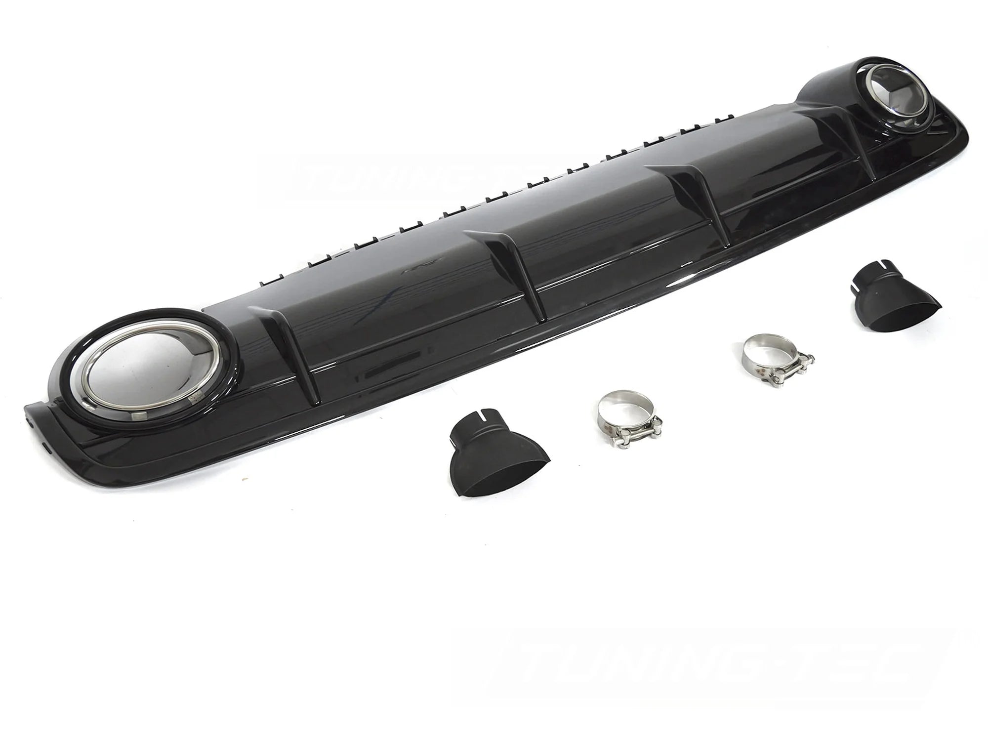 Diffuseur double sortie style sport compatible avec Audi Q7 4M 15-19
