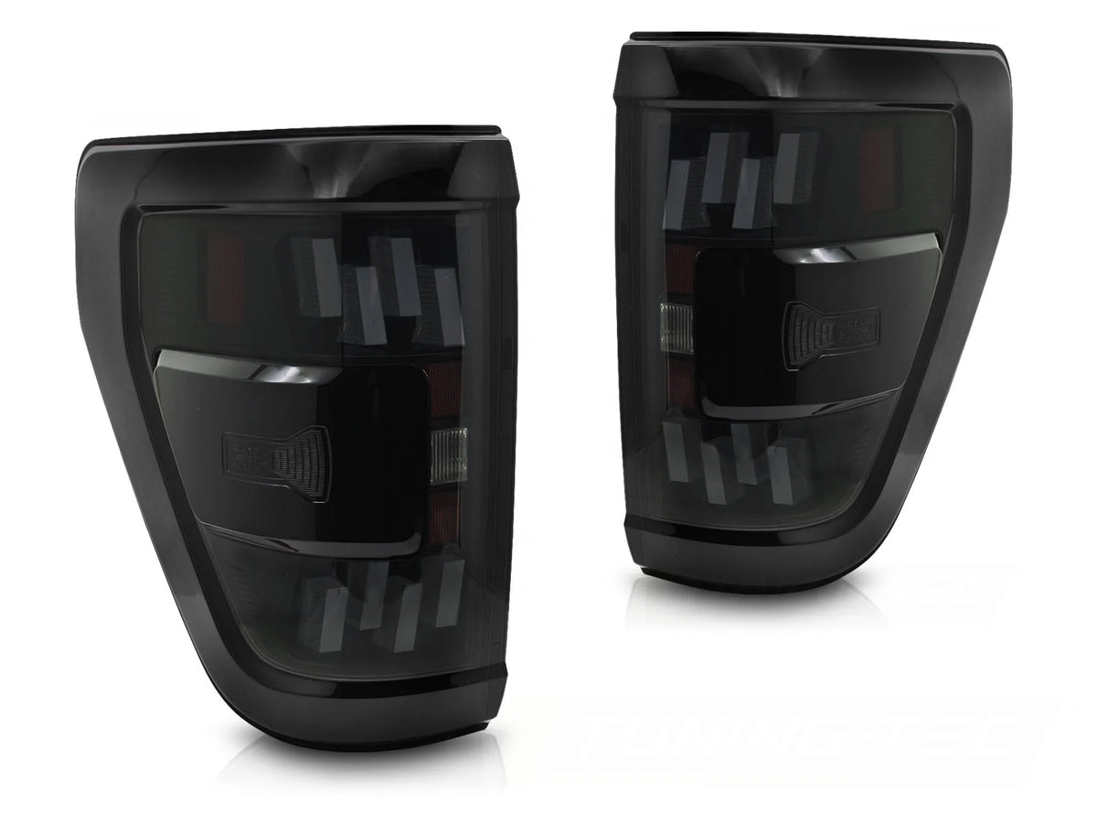 FEUX ARRIÈRE À LED FUMÉS Dynamique compatibles avec FORD F150 MK14 2020-2023