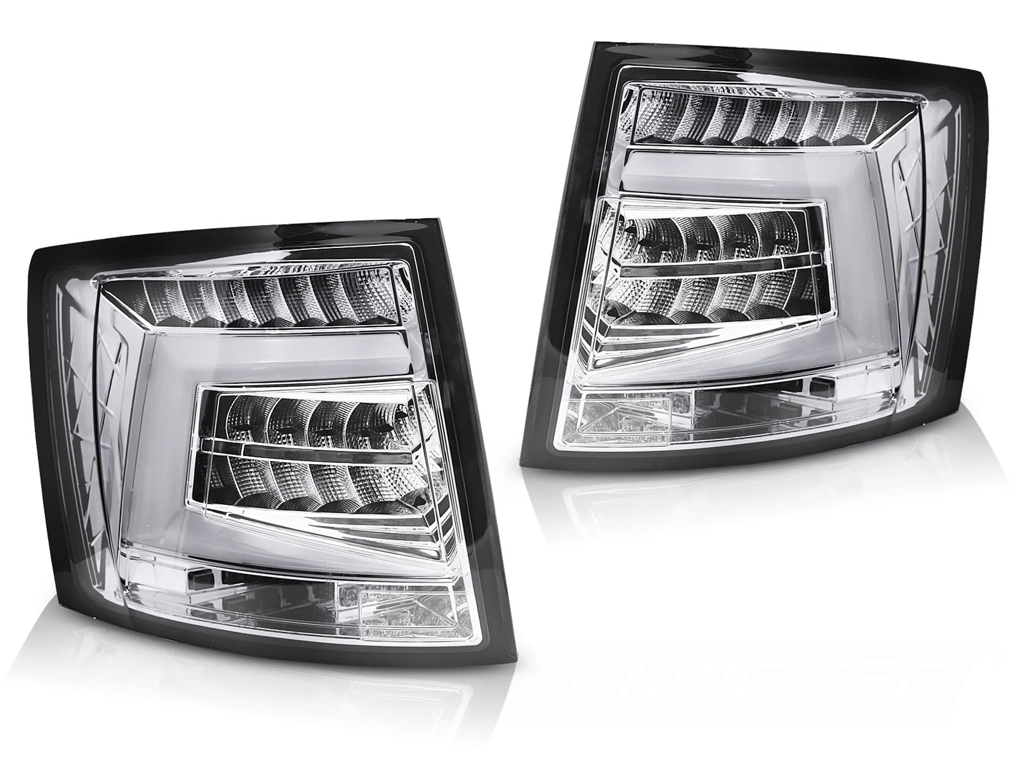 Feux arrière à LED chromés compatibles avec Skoda Octavia III 16-20 SW OEM LED
