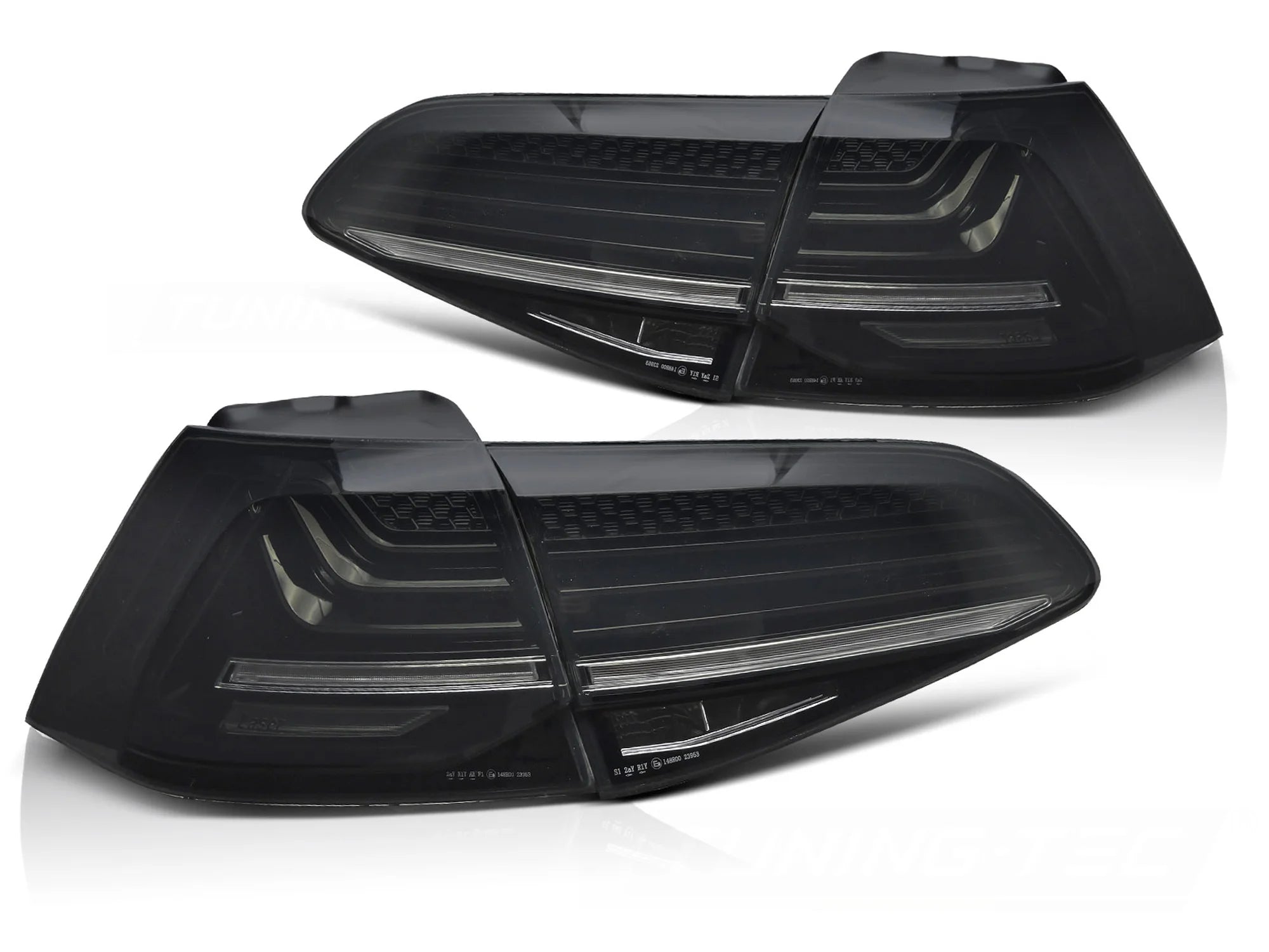 Feux arrière à LED fumés laser séquentiels compatibles avec VW Golf 7 13-17
