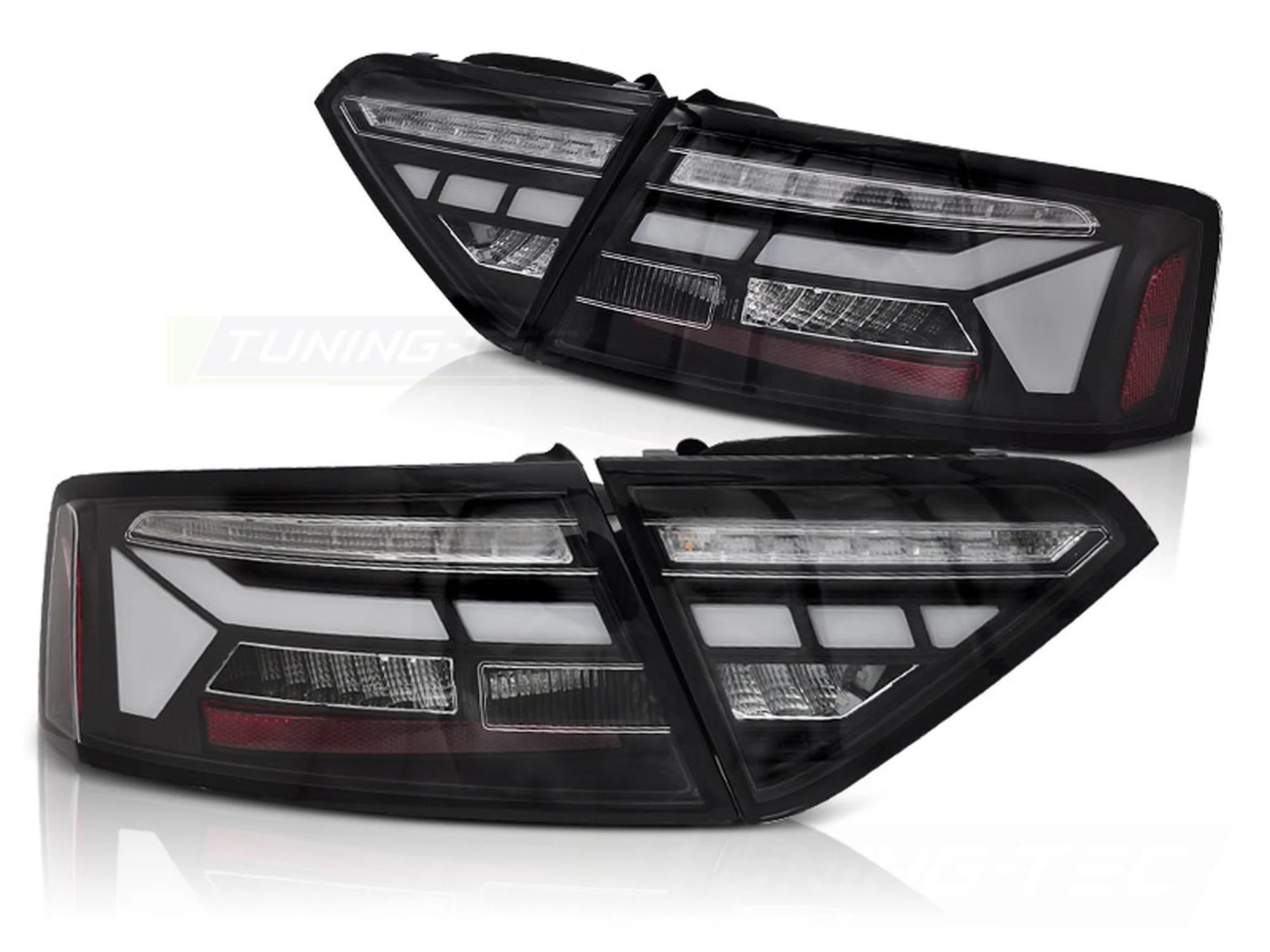 Feux arrière à LED noirs Dynamique compatibles avec Audi A5 11-16, ampoule d'origine