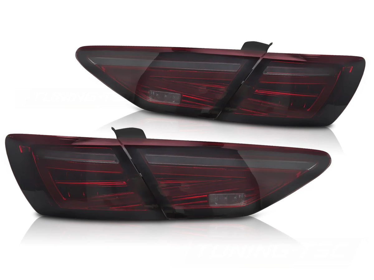 Feux arrière à LED rouge fumé compatibles avec SEAT LEON III 5F 12-20 HB Ampoule d'origine