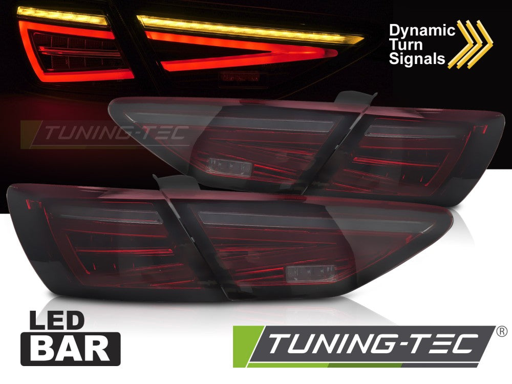 Feux arrière à LED rouge fumé compatibles avec SEAT LEON III 5F 12-20 HB OEM LED