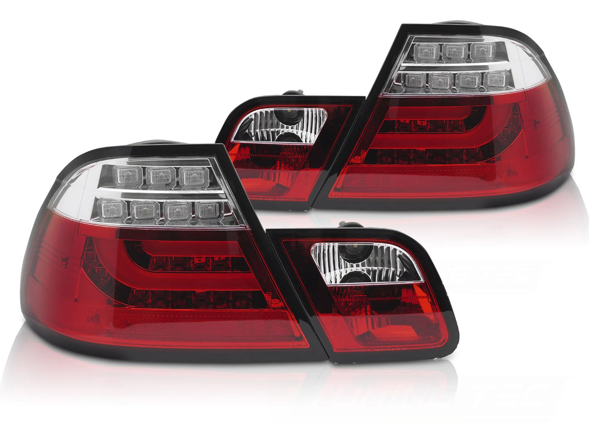 Feux arrière à LED rouges compatibles avec BMW E46 Coupé 03-06