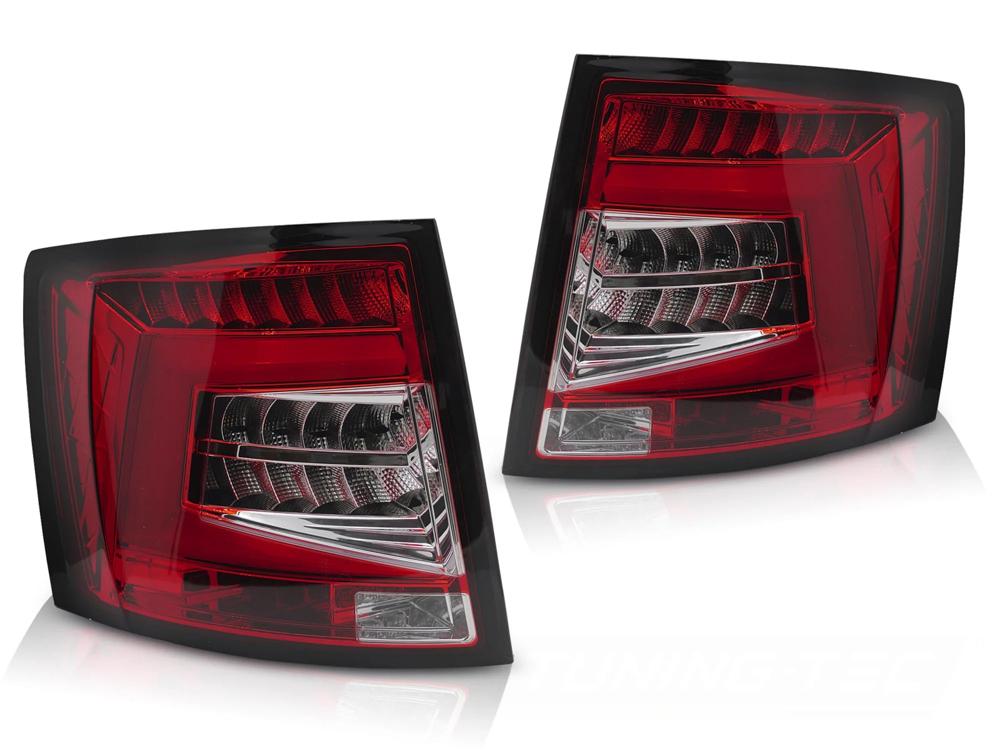 Feux arrière à LED rouges et blancs compatibles avec Skoda Octavia III 12-16 SW OEM LED
