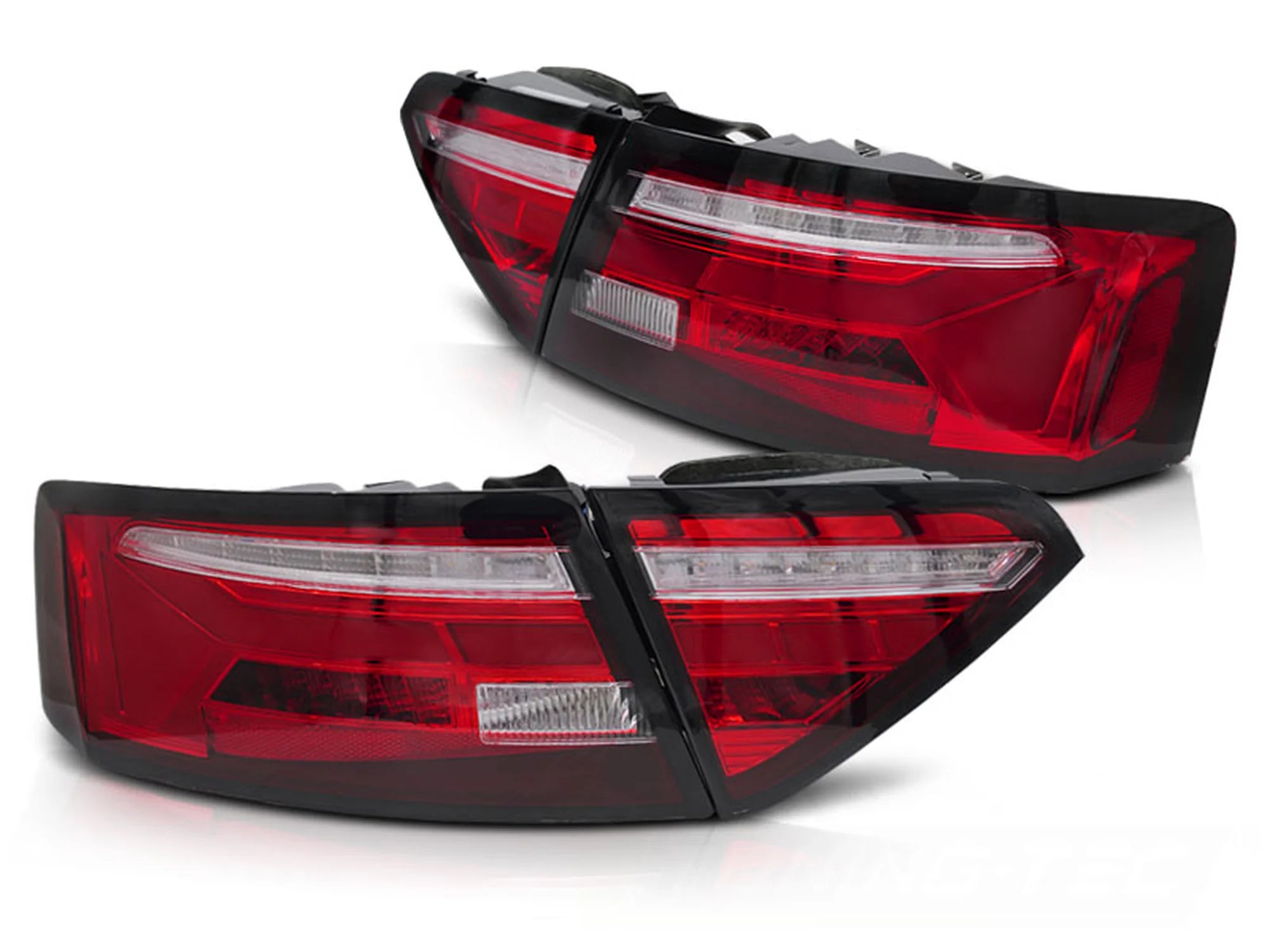 Feux arrière à LED rouges et blancs séquentiels compatibles avec Audi A5 11-16 (ampoule d'origine)