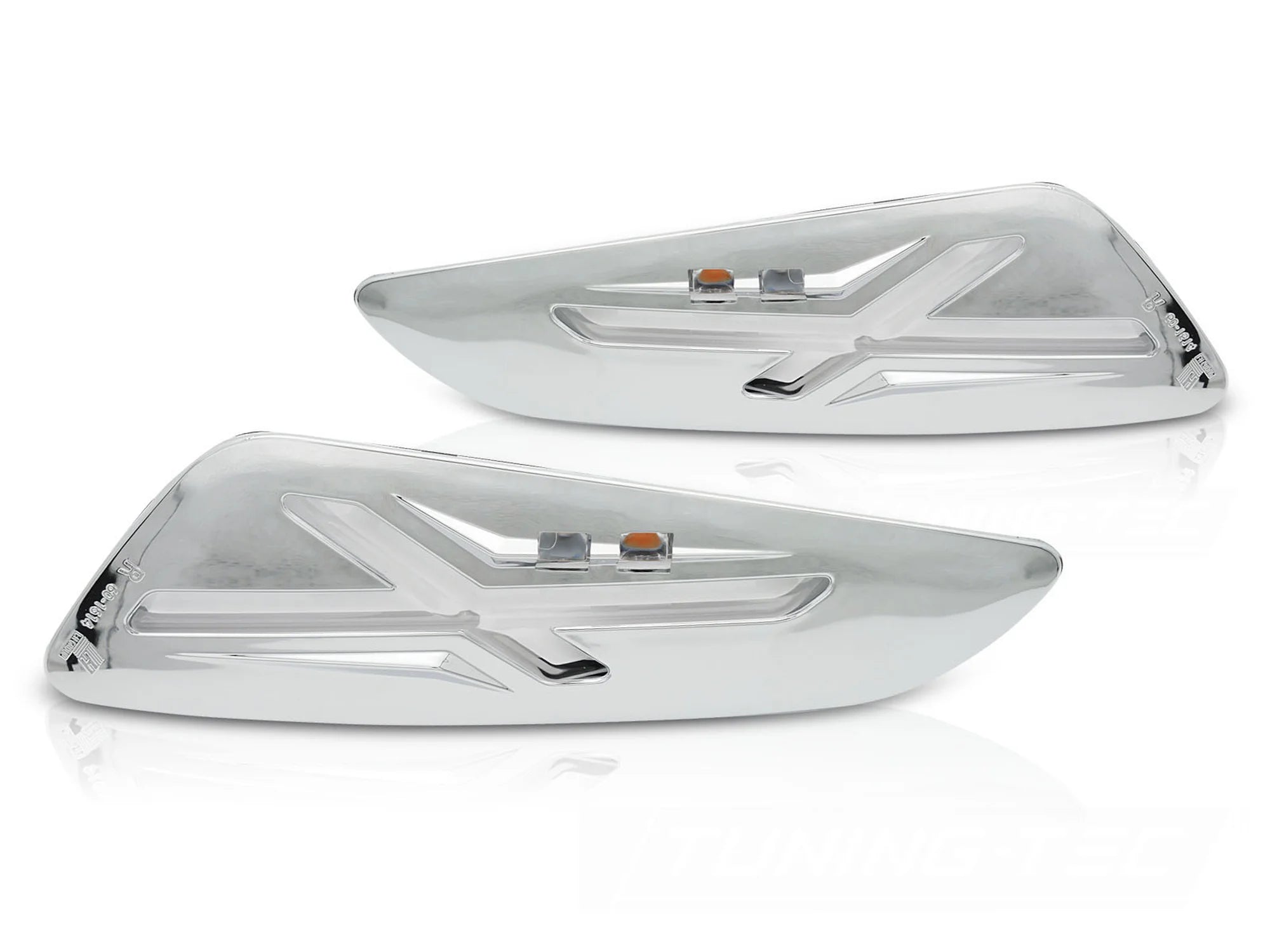 Feux de Clignotants avant chromés à LED compatibles avec Vespa Sprint / Primavera 150 cm3