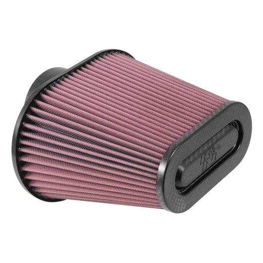  Filtre à air universel K&N - Dessus en fibre de carbone - 3-11/16 FLG-; 8-3/4 X 5-1/2B, 6-3/8 X 3-3/16T-; 7