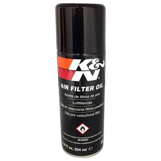  Huile pour filtre à air K&N - Aérosol 204 ml (7,18 oz) - International - HUILE POUR FILTRE-; AÉROSOL 204 ml (7,18 oz liq.) (EN/ES/SV/PL/CZ) (99-0504EU) - 99-0504EU