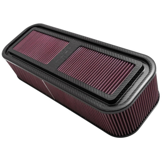 K&N - Ensemble de course personnalisé - FIBRE DE CARBONE ; BOÎTE À AIR ; MOYENNE, BOÎTE À AIR DE 4" DE H SEULEMENT, SANS BASE (100-8578) - 100-8578