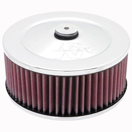  K&N - Ensemble filtre à air rond - 5-1/8