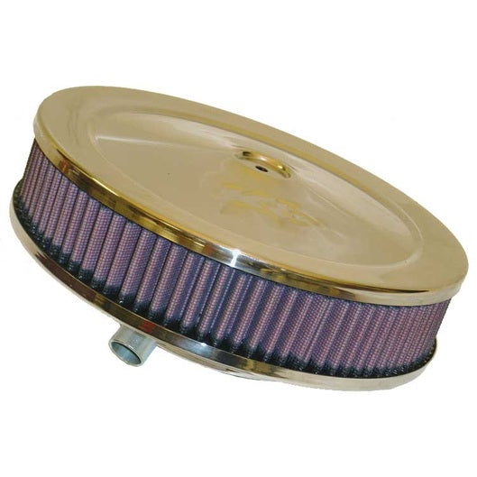 K&N - Ensemble filtre à air rond - 5-1/8" FLG 9" OD X 3-3/8" H AVEC VENTILATION (60-1110) - 60-1110